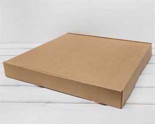 Коробка плоская, 40х40х5 см, крафт