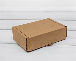 Коробка маленькая, 10х7,5х3 см, из плотного картона, крафт