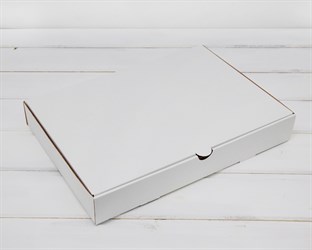 Коробка плоская, 33х23х5 см, белая