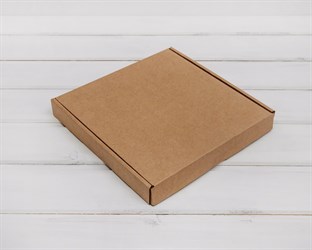 Коробка плоская, 22,5х22,5х3 см, крафт