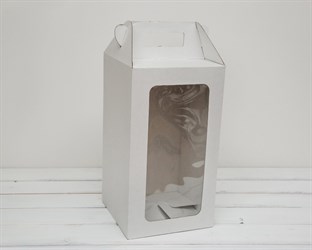 Коробка для кукол, с окошком и ручкой, 36х20х20 см, белая