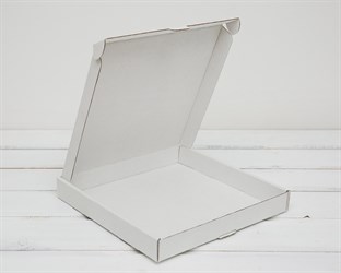 Коробка плоская, 40х40х5 см, белая