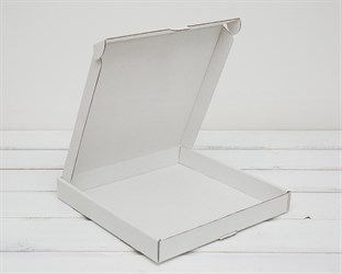 Коробка плоская, 40х40х5 см, белая У0104078