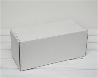 Коробка для посылок, 32х14х14 см, из плотного картона, белая У0104080
