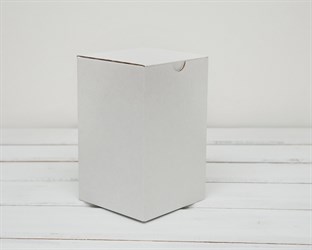 Коробка для посылок, 10х10х16 см, из плотного картона, белая