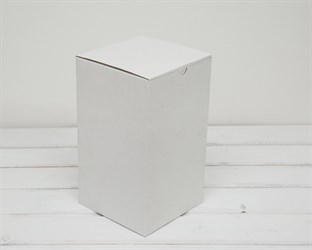 Коробка для посылок, 15х15х26 см, из плотного картона, белая