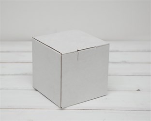Коробка для посылок, 12х12х12 см, из плотного картона, белая У0104090
