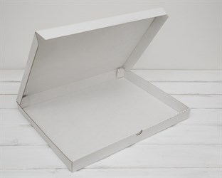 Коробка плоская, 41х31х3,5 см, белая
