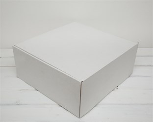 Коробка для посылок, 36х35х15 см, белая
