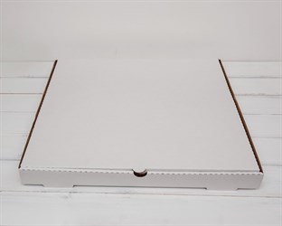 Коробка для пирога, 45х45х4 см, из плотного картона, белая У0104108