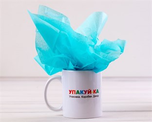 Бумага тишью, морская волна, 50х66 см, 1 лист У0201015