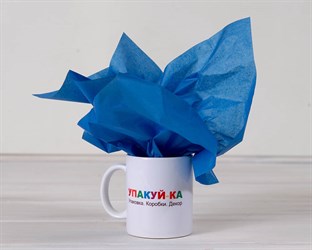 Бумага тишью, синяя, 50х66 см, 1 лист У0201016