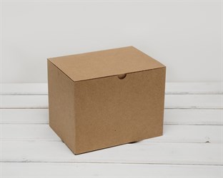 Коробка для посылок, 21х16х15 см, из плотного картона, крафт