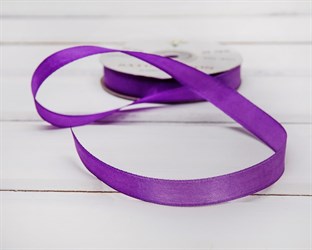 Лента атласная, 12 мм, фиалковая, 27 м У0540006-Б