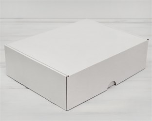 УЦЕНКА Коробка для посылок, 35х26,5х10 см, из плотного картона, белая