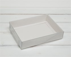 Коробка с прозрачной крышкой Классика, 20х15х4 см, белая У0103016