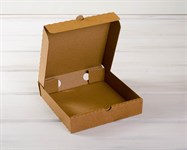 Коробка 19х19х4 см из плотного картона, крафт