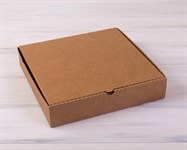 Коробка для пирога, 30х30х6 см из плотного картона, крафт У0104004