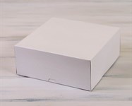 Коробка для торта от 1 до 3 кг, 25,5х25,5х10,5 см, d= 15-25 см, белая У0106014