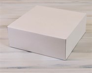Коробка для торта от 1 до 3 кг, 32,5х32,5х12 см, d= 25-32 см,  белая У0106015