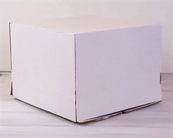 Коробка для торта усиленная от 1 до 8 кг, 40х40х29 см, белая У0106020