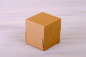 Коробка для капкейков/маффинов на 1 шт, 10х10х11 см, крафт У0101014