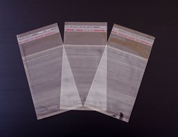 Пакет с клейкой лентой 8,5х13 см, прозрачный