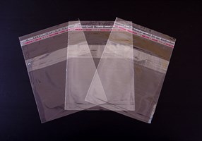 Пакет с клейкой лентой 12,5х12,5 см, прозрачный