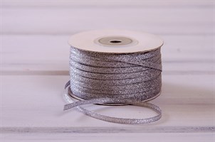 Лента металлизированная, 3 мм, серебряная, 1 м У0530026