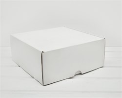УЦЕНКА Коробка для посылок, 24х24х10 см, из плотного картона, белая У0104141-УЦ