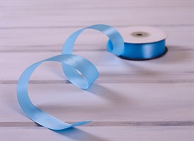 Лента атласная, 24 мм, голубая, 1 м У0510009