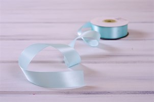 Лента атласная, 24 мм, нежно-лазурная, 1 м У0510012