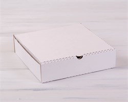 УЦЕНКА Коробка для пирога 24х24х6 см из плотного картона, белая У0104006-УЦ