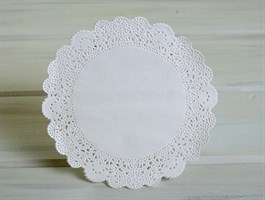 Салфетка ажурная (d=20см), 1 шт, белая У0601008