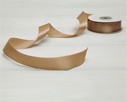 Лента атласная, 24 мм, светло-кофейная, 1 м У0510032
