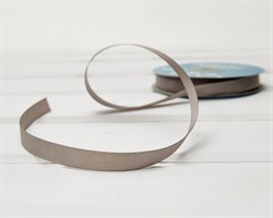 Лента репсовая, 12 мм, серая, 1 м У0508003