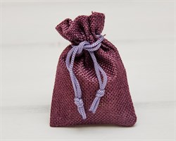 Мешочек подарочный из холщи, 7х9 см, фиолетовый, 1 шт.