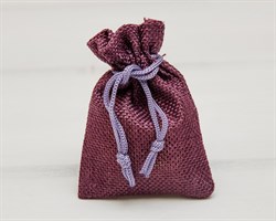 Мешочек подарочный из холщи, 7х9 см, фиолетовый, 1 шт. У1601001