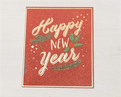 Открытка «Happy New Year», 8,8х10,7 см, 1 шт.