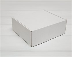 Коробка для посылок, 22х20х8,5 см, из плотного картона, белая У1101007