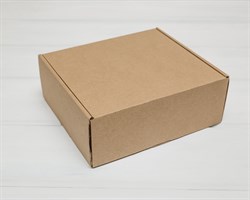 Коробка для посылок, 22х20х8,5 см, из плотного картона, крафт У1101008