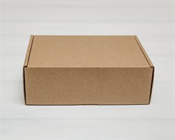 Коробка 20х15х7 см из плотного картона, крафт У1101006