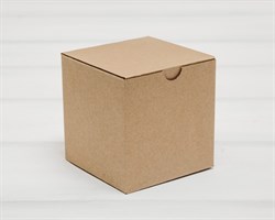 Коробка для посылок, 10х10х10 см, из плотного картона, крафт