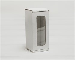 Коробка с окошком, 12х5,5х5,5 см, из плотного картона, белая У0115024