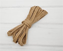 Тесьма джутовая, 15 мм, цвет натуральный, 10 м У0550032