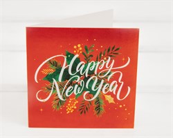 Открытка «Happy New Year», 7х7 см, 1 шт. У1206100