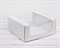 Коробка из плотного картона, 24х24х11 см, с круговым окном, белая - фото 10981
