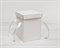 УЦЕНКА Коробка подарочная для цветов  17,5х17,5х25 см, с крышкой, белая - фото 11089