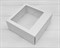 Коробка-пенал c окошком, 20х20х9 см, белая У0102116 - фото 12685