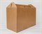 Коробка картонная с ручкой 50х25х32,5 см, крафт У0104038 - фото 5371
